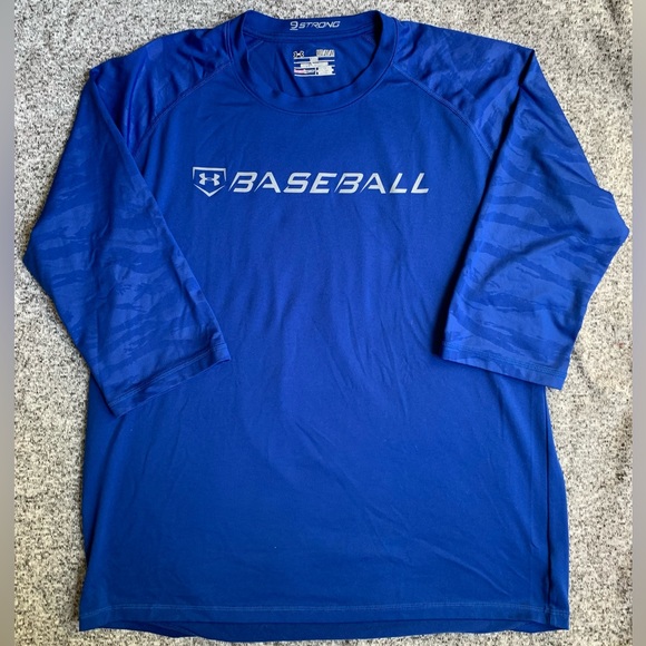 Under Armour Other - Mens Under Armour Blue Camo Shirt - Size MEDIUM - Long Sleeve Top Activewear Tee